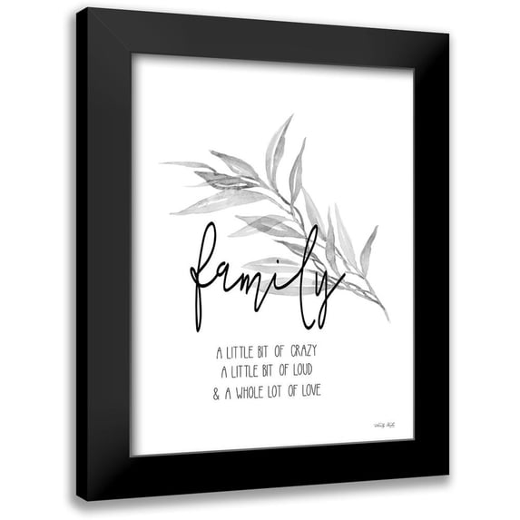 Jacobs, Cindy 12x14 Black Modern Framed Museum Art Print Titled - Family Love