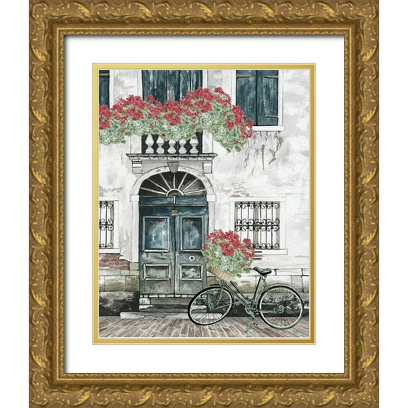 Jacobs, Cindy 12x14 Gold Ornate Wood Framed with Double Matting Museum Art Print Titled - City Life III