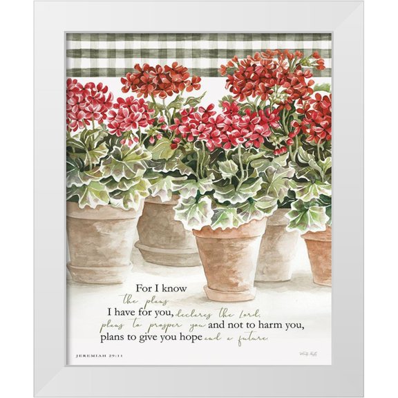 Jacobs, Cindy 12x14 White Modern Wood Framed Museum Art Print Titled - For I Know
