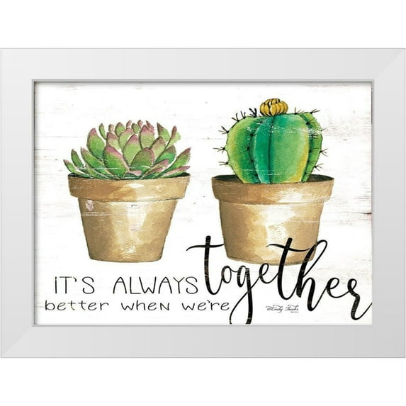 Jacobs, Cindy 14x11 White Modern Wood Framed Museum Art Print Titled - Its Always Better Together