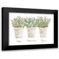 thumbnail image 1 of Jacobs, Cindy 14x12 Black Modern Framed Museum Art Print Titled - Herb Trio, 1 of 5