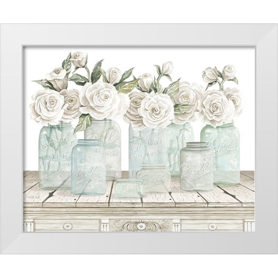 Jacobs, Cindy 14x12 White Modern Wood Framed Museum Art Print Titled ...