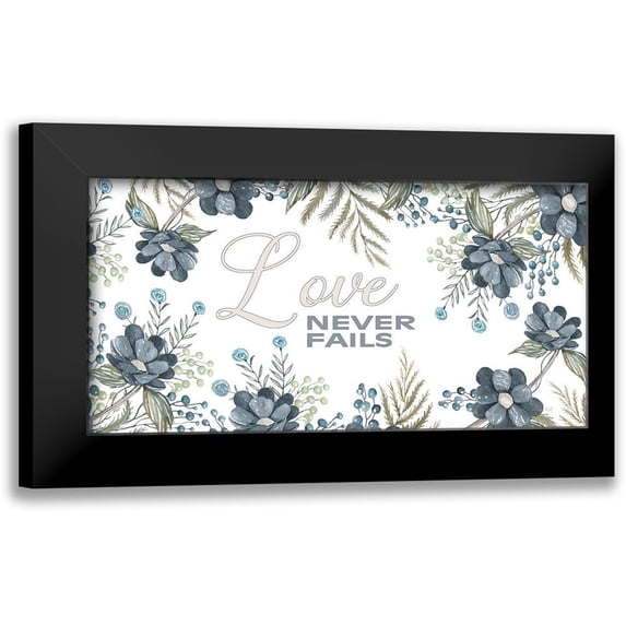 Jacobs, Cindy 14x9 Black Modern Framed Museum Art Print Titled - Love Never Fails