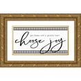 thumbnail image 1 of Jacobs, Cindy 14x9 Gold Ornate Wood Framed with Double Matting Museum Art Print Titled - Choose Joy, 1 of 4