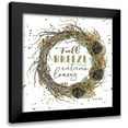 thumbnail image 1 of Jacobs, Cindy 15x15 Black Modern Framed Museum Art Print Titled - Fall Breeze Wreath, 1 of 5