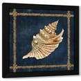 thumbnail image 1 of Cindy Jacobs 15x15 Black Modern Wood Framed Wall Art Titled - Seashell on Navy V, 1 of 6