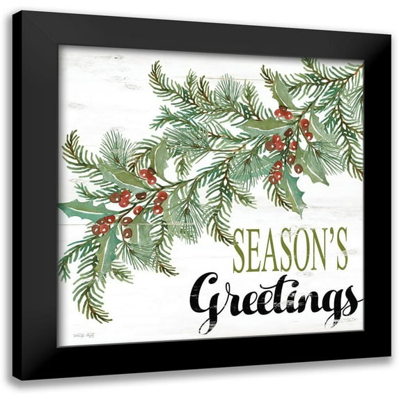 Jacobs, Cindy 15x15 Black Modern Framed Museum Art Print Titled - Seasons Greetings