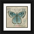 thumbnail image 1 of Jacobs, Cindy 15x15 Black Ornate Wood Framed with Double Matting Museum Art Print Titled - Postcard Butterfly I, 1 of 4