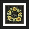 thumbnail image 1 of Jacobs, Cindy 15x15 Black Ornate Wood Framed with Double Matting Museum Art Print Titled - Whats Meant to Be Wreath, 1 of 4