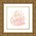 thumbnail image 1 of Jacobs, Cindy 15x15 Gold Ornate Wood Framed with Double Matting Museum Art Print Titled - Be Brave, 1 of 4