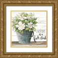 thumbnail image 1 of Jacobs, Cindy 15x15 Gold Ornate Wood Framed with Double Matting Museum Art Print Titled - Everyday is a Fresh Start, 1 of 4