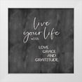 thumbnail image 1 of Jacobs, Cindy 15x15 White Modern Wood Framed Museum Art Print Titled - Live Your Life, 1 of 4