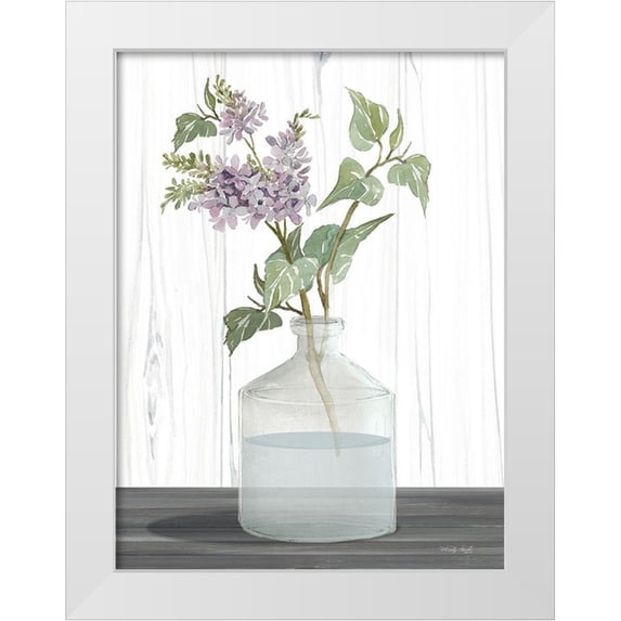 Jacobs, Cindy 15x18 White Modern Wood Framed Museum Art Print Titled - Lilacs IV