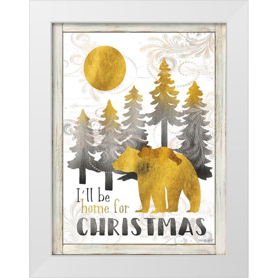 Jacobs, Cindy 15x18 White Modern Wood Framed Museum Art Print Titled - Merry Christmas and Happy New Year