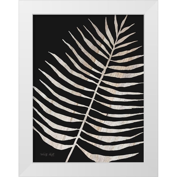 Jacobs, Cindy 15x18 White Modern Wood Framed Museum Art Print Titled - Palm Frond Wood Grain I