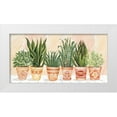 thumbnail image 1 of Jacobs, Cindy 18x11 White Modern Wood Framed Museum Art Print Titled - Aztec Potted Plants in a Row, 1 of 4