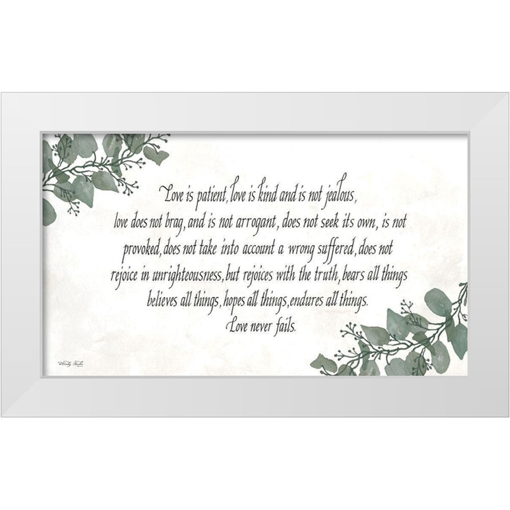 Jacobs, Cindy 18x12 White Modern Wood Framed Museum Art Print Titled ...