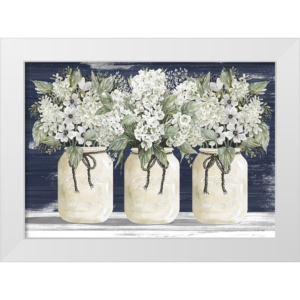 Jacobs, Cindy 18x14 White Modern Wood Framed Museum Art Print Titled ...