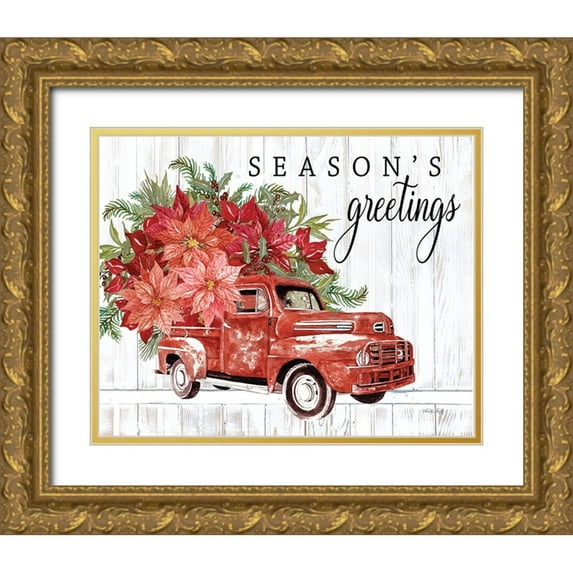 Jacobs, Cindy 18x15 Gold Ornate Wood Framed with Double Matting Museum Art Print Titled - Seasons Greetings