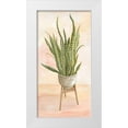 thumbnail image 1 of Jacobs, Cindy 18x32 White Modern Wood Framed Museum Art Print Titled - Plant Stand Pot of Flowers III, 1 of 4