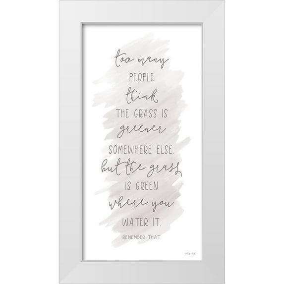 Jacobs, Cindy 18x32 White Modern Wood Framed Museum Art Print Titled - Too Many People
