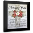 thumbnail image 1 of Jacobs, Cindy 19x24 Black Modern Framed Museum Art Print Titled - Amazing Grace Christmas Cross, 1 of 5