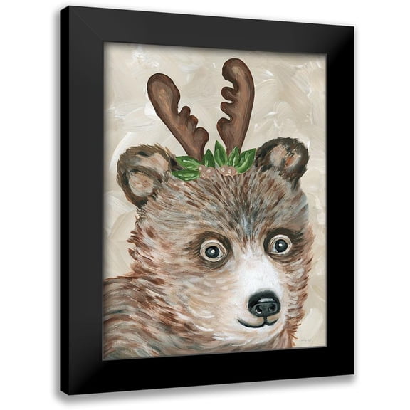 Jacobs, Cindy 19x24 Black Modern Framed Museum Art Print Titled - Christmas Bear