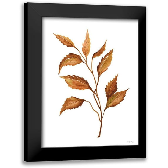 Jacobs, Cindy 19x24 Black Modern Framed Museum Art Print Titled - Fall Leaf Stem IV