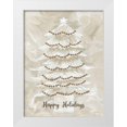 thumbnail image 1 of Jacobs, Cindy 19x24 White Modern Wood Framed Museum Art Print Titled - Winter Whisper Happy Holidays Tree, 1 of 4