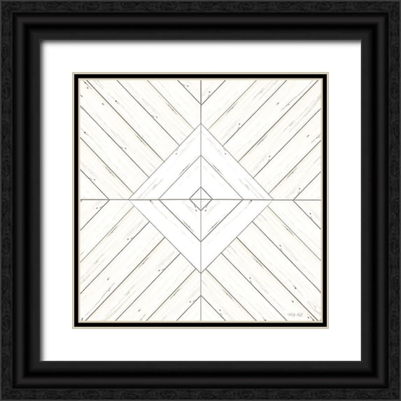 Jacobs, Cindy 20x20 Black Ornate Wood Framed with Double Matting Museum Art Print Titled - Wood Pattern 1