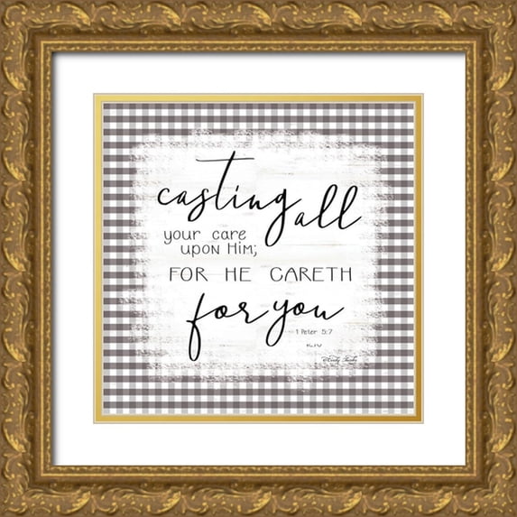 Jacobs, Cindy 20x20 Gold Ornate Wood Framed with Double Matting Museum Art Print Titled - Casting All