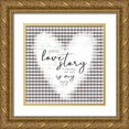 thumbnail image 1 of Jacobs, Cindy 20x20 Gold Ornate Wood Framed with Double Matting Museum Art Print Titled - Love Story, 1 of 4