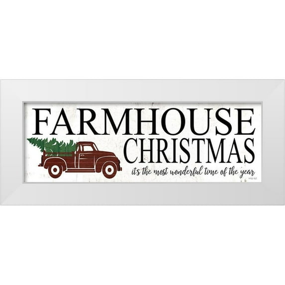 Jacobs, Cindy 24x11 White Modern Wood Framed Museum Art Print Titled - Farmhouse Christmas