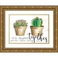 thumbnail image 1 of Jacobs, Cindy 24x18 Gold Ornate Wood Framed with Double Matting Museum Art Print Titled - Its Always Better Together, 1 of 4