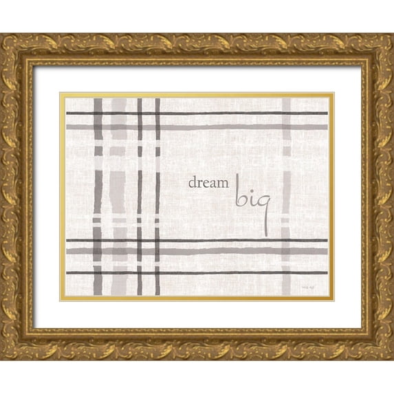 Jacobs, Cindy 24x19 Gold Ornate Wood Framed with Double Matting Museum Art Print Titled - Dream Big