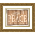 thumbnail image 1 of Jacobs, Cindy 24x19 Gold Ornate Wood Framed with Double Matting Museum Art Print Titled - Peace, 1 of 4