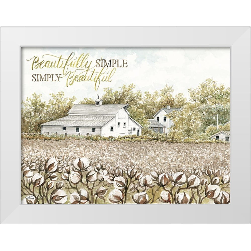 Jacobs, Cindy 24x19 White Modern Wood Framed Museum Art Print Titled ...