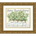 thumbnail image 1 of Jacobs, Cindy 24x20 Gold Ornate Wood Framed with Double Matting Museum Art Print Titled - Home Sweet Home Ball Jars, 1 of 4