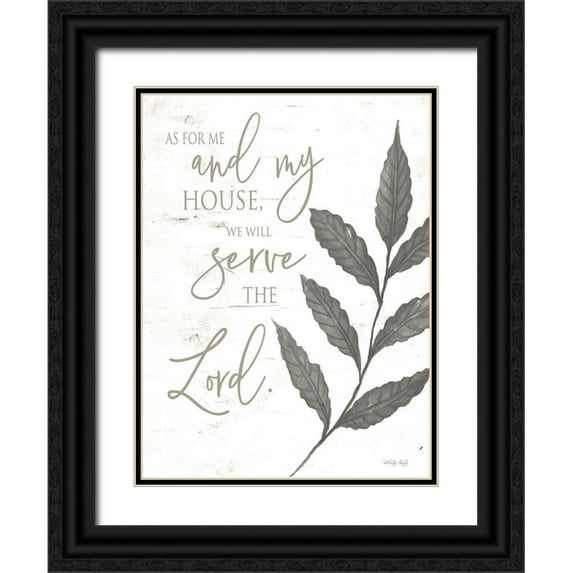 Jacobs, Cindy 25x32 Black Ornate Wood Framed with Double Matting Museum Art Print Titled - As for Me and My House