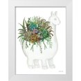 thumbnail image 1 of Jacobs, Cindy 25x32 White Modern Wood Framed Museum Art Print Titled - Proud Llama Pot I, 1 of 4