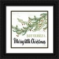 thumbnail image 1 of Jacobs, Cindy 26x26 Black Ornate Wood Framed with Double Matting Museum Art Print Titled - Merry Little Christmas, 1 of 4