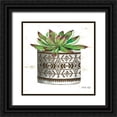 thumbnail image 1 of Jacobs, Cindy 26x26 Black Ornate Wood Framed with Double Matting Museum Art Print Titled - Mud Cloth Vase VI, 1 of 4