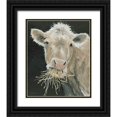 thumbnail image 1 of Jacobs, Cindy 26x31 Black Ornate Wood Framed with Double Matting Museum Art Print Titled - Hangry Cow, 1 of 4