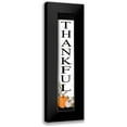 thumbnail image 1 of Jacobs, Cindy 7x24 Black Modern Framed Museum Art Print Titled - Thankful Sign, 1 of 5