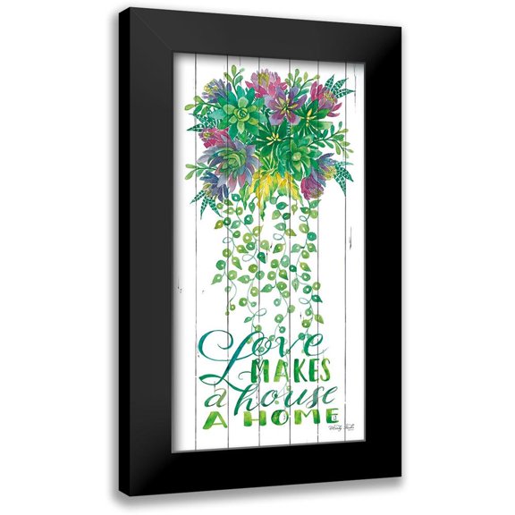 Jacobs, Cindy 9x14 Black Modern Framed Museum Art Print Titled - Love Makes a House a Home