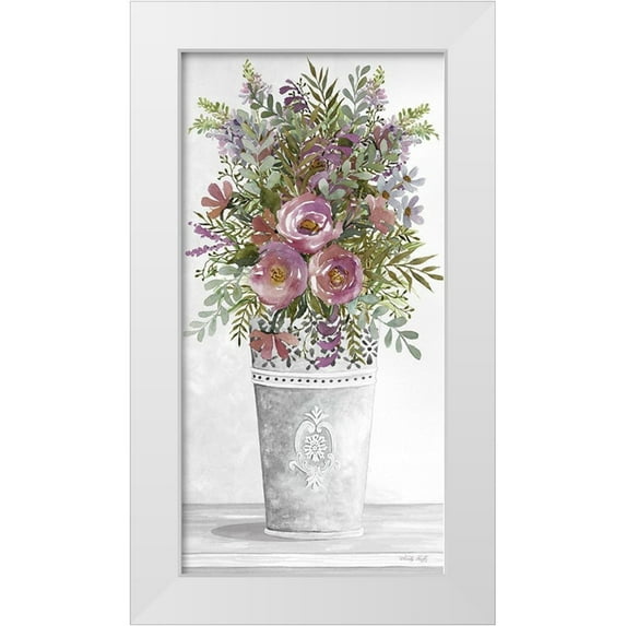 Jacobs, Cindy 9x14 White Modern Wood Framed Museum Art Print Titled - Lilacs III
