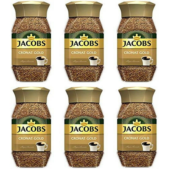 Jacobs Cronat Gold Instant Coffee 200 Gram / 7.05 Ounce (Pack of 6)