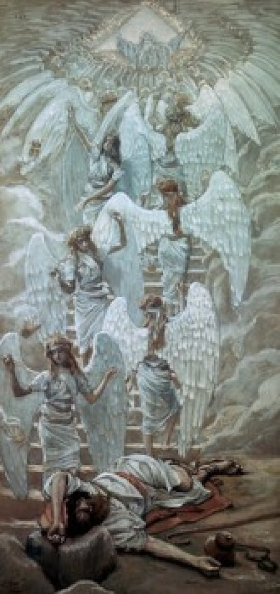 Jacobs Dream James Tissot (1836-1902French) Jewish Musem New York Canvas Art - James Tissot (24 x 36)