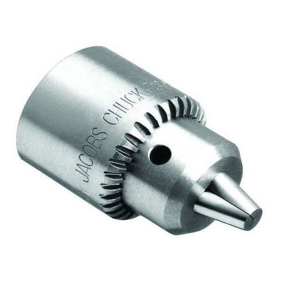 Jacobs Keyed Drill Chuck, 0.028" to 0.250" Capacity, 3/8-24 Mounting Size