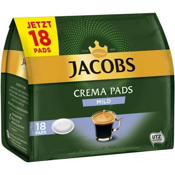 Jacobs Kronung Coffee Crema Mild PADS -18 pads- 118g ( Senseo coffee machines)